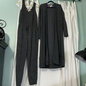 Free People dark gray set